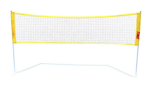 Sportime Portable QwikNet System: Adjustable 10-20 Foot Badminton Tennis Net