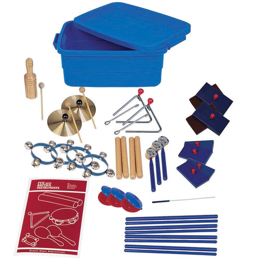 Comprehensive Rhythm Instrument Set, 25-Piece Percussion Kit