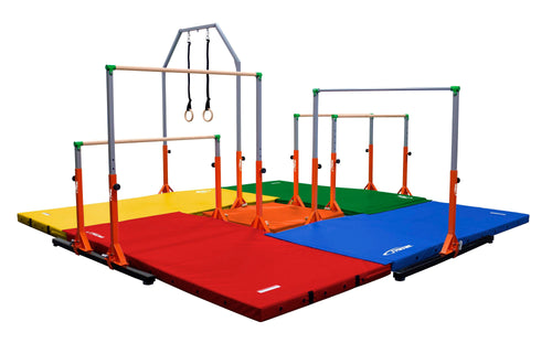 Gymnastics Station Set with Mats for Schools