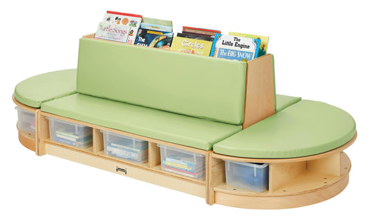 Read-a-Round 3-Piece Key Lime Seating Set with Storage