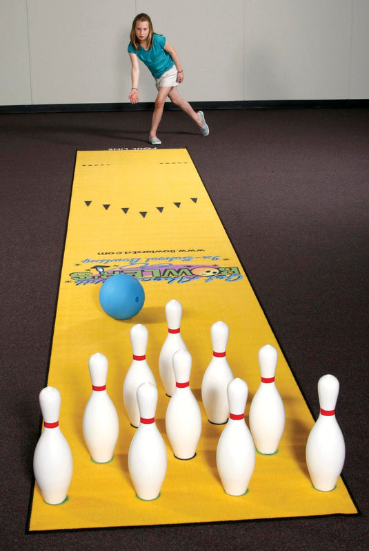 Sportime 30-Foot In-School Bowling Carpet Lane for Physical Education