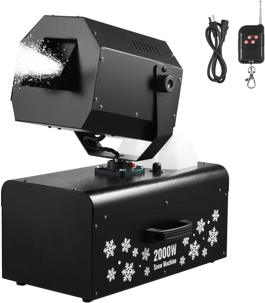 2000W Snow Machine – 70㎡ Wide Coverage, Dual Remotes