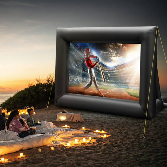 Large Outdoor Inflatable Projector Screen with Powerful 360W Air Blower