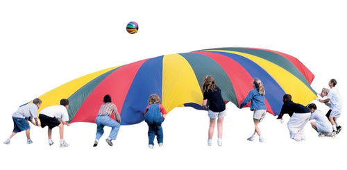 Sportime GripStarCHUTE 30-Foot Colourful Parachute with 30 Durable Handles