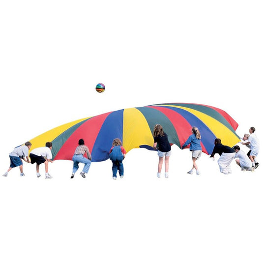 GripStarCHUTE 30-Foot Colourful Parachute with 30 Durable Handles