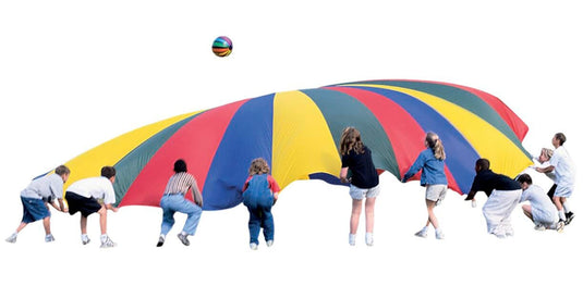 GripStarCHUTE 30-Foot Colourful Parachute with 30 Durable Handles
