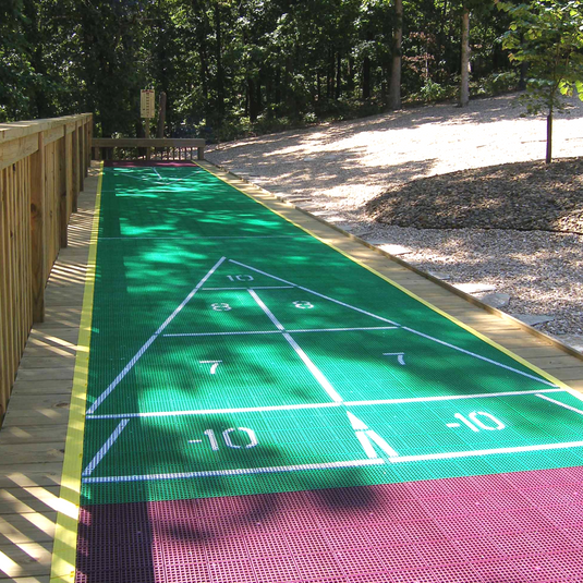 Compact Poly Shuffleboard Court – Weather‑Resistant 40‑Foot Play Surface