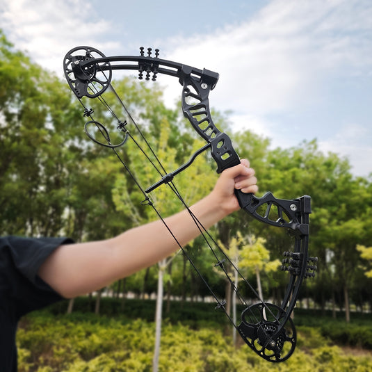 KS02 Adjustable Compound Bow for Youth Kids 15-45 lbs Draw Weight