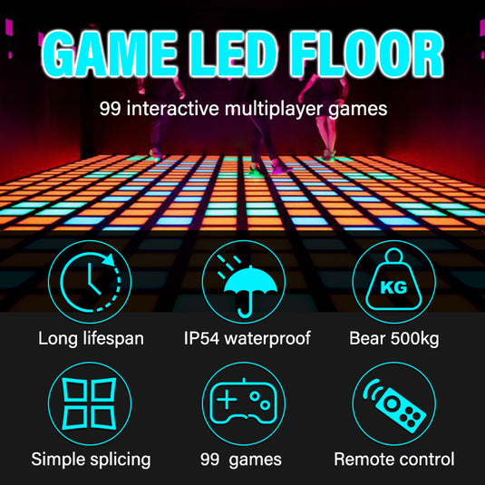 Interactive LED Dance Floor Tiles - Active 99 Game System for Dynamic Events